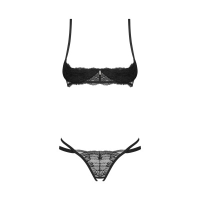 Комплект Obsessive Nutris 2-pcs crotchless set XL/2XL
