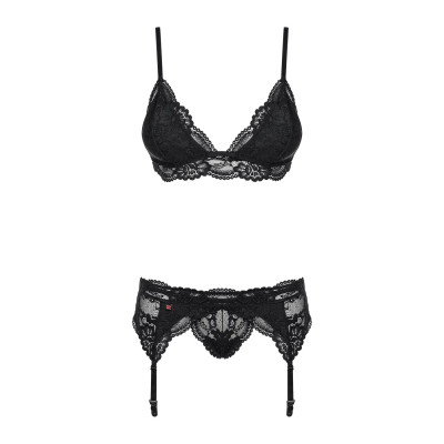 Obsessive 810-SEG-1 3 pcs set black L/XL
