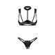 Комплект Obsessive Roccele 2-pcs crotchless set S/M-2