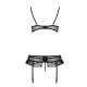 Сексуальний комплект з поясом для панчіх LOVELIA SET black XXL/XXXL - Passion-5