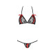 Комплект білизни MELISSA BIKINI black XXL/XXXL - Passion: ліф зі шнурівкою і трусики стрінги-4