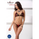 Комплект білизни MELISSA BIKINI black XXL/XXXL - Passion: ліф зі шнурівкою і трусики стрінги-2
