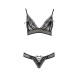 Комплект білизни ERZA SET black L/XL - Passion: ліф і трусики-2