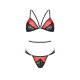 Комплект білизни Passion PEONIA SET XXL/XXXL red, бра, трусики-2