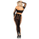 Комплект Leg Avenue Seamless Cut-Out Crop Top and Legging One Size Black-5