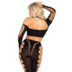 Комплект Leg Avenue Seamless Cut-Out Crop Top and Legging One Size Black-1