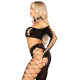 Комплект Leg Avenue Seamless Cut-Out Crop Top and Legging One Size Black-2