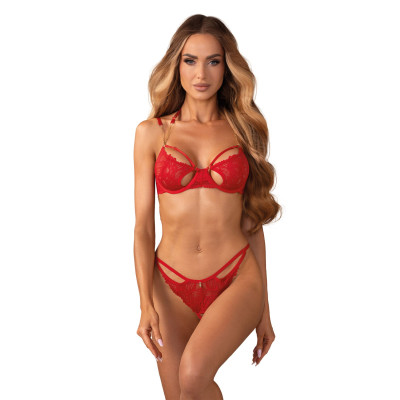 Комплект Obsessive Matildea 2-pcs crotchless set S/M