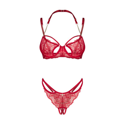 Комплект Obsessive Matildea 2-pcs crotchless set S/M