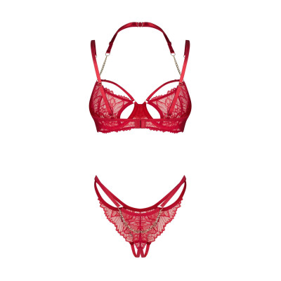 Комплект Obsessive Matildea 2-pcs crotchless set S/M