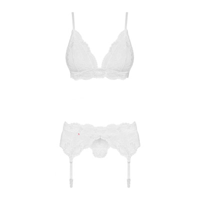 Obsessive 810-SEG-2 3 pcs set white L/XL Obsessive 810-SEG-2 3 pcs set white L/XL