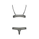 Комплект білизни ERZA SET black S/M - Passion: ліф і трусики-3