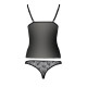 Комплект білизни MELISSA SET black L/XL - Passion: ліф-сорочка зі шнурівкою і трусики-5