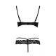 Комплект білизни NORTH SET black L/XL - Passion Exclusive: ліф і трусики з елементами під латекс-5