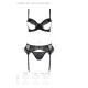 Комплект Passion KERRIA SET WITH OPEN BRA black S/M - ECO Passion-4