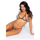 Leg Avenue Rhinestone bikini & g-string OS Black-6