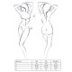 Комплект білизни BRIDA SET OpenBra black XXL / 3XL - Passion Exclusive трусики-танга, пояс, відкрити-3