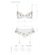 Сексуальний комплект з поясом для панчіх LOVELIA SET white S/M - Passion-6