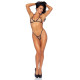Leg Avenue Rhinestone bikini & g-string OS Black-3