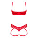 Комплект Obsessive Ingridia 2-pcs crotchless set M/L-2