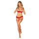 Комплект Obsessive Ingridia 2-pcs crotchless set M/L-5