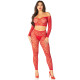 Комплект Leg Avenue Off The Shoulder Top and Footless Tights One Size, Red-4