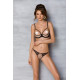 Комплект MARINA SET WITH OPEN BRA beige S/M - Passion-5