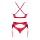 Obsessive Lacelove cupless 3-pcs set XL/2XL-3