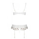 Сексуальний комплект з поясом для панчіх LOVELIA SET white XXL/XXXL - Passion-5