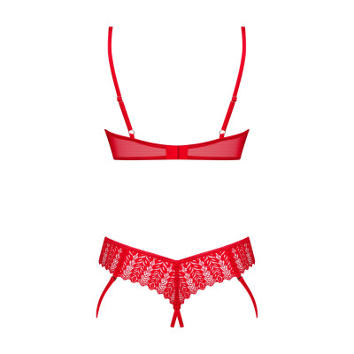 Комплект Obsessive Ingridia 2-pcs crotchless set XL/2XL