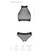Білизна з відкритим доступом Passion MOONLIGHT SET L/XL black топ, стрінги-4