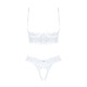 Еротичний комплект Obsessive Heavenlly 2-pcs cupless set XL/2XL, відкриті груди, з доступом-2