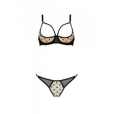 Комплект MARINA SET WITH OPEN BRA beige XXL/XXXL - Passion