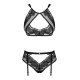 Комплект Obsessive Allastia 2-pcs set black S/M-3