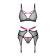 Комплект Obsessive Novenes 3-pcs set XS/S-3