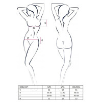 (SALE) Комплект білизни BRIDA SET OpenBra red L/XL - Passion Exclusive: трусики-танга, пояс, ліф