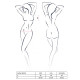 Комплект білизни GIANA BIKINI white XXL/XXXL - Passion: напівпрозорі ліф і трусики з бантиками-2