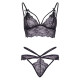 Leg Avenue Strappy bralette and g-string M Black-4