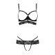 Комплект белья SARIA SET OpenBra black L/XL - Passion Exclusive: стрэпы: откртый лиф, стринги-4