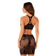 Еротичний напівпрозорий комплект Obsessive K101 top & skirt S/M/L, топ, спідниця-1