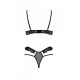 Комплект DOLLY SET WITH OPEN BRA black S/M Passion-3