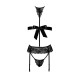 Комплект Kissable Bondage Kiss Set Black S/M-8