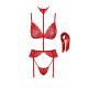 Комплект Kissable Bondage Kiss Set Red S/M-7
