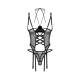 Корсет Obsessive Dominna cupless corset & crotchless thong S/M-4