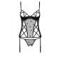 Корсет з підв'язками + стрінги LOVELIA CORSET black L/XL - Passion-4