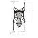 Корсет з підв'язками + стрінги LOVELIA CORSET black L/XL - Passion-6