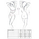 Корсет з пажами MELANIA CORSET black L/XL - Passion, трусики, напівпрозорий-6