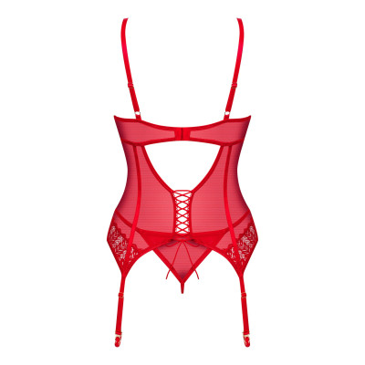 Корсет Obsessive Ingridia corset & thong M/L