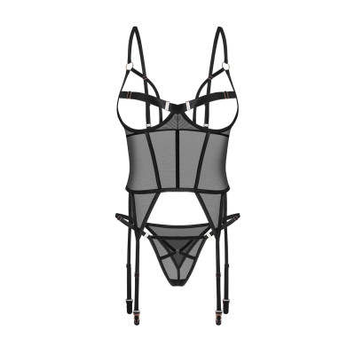 Корсет Obsessive Euridia corset & tanga XS/S