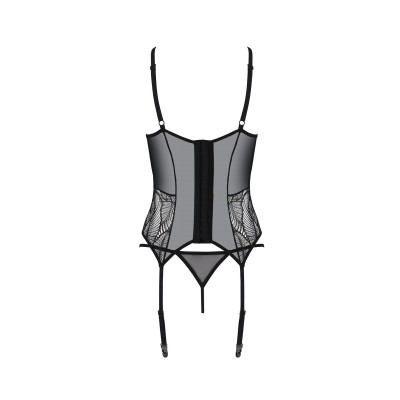 Корсет Passion LEAFA CORSET black L/XL - ECO Passion
